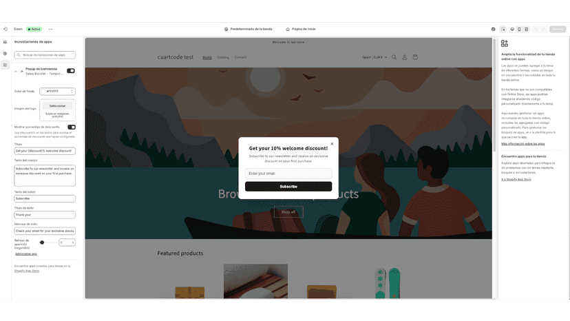 Pop-up editor
