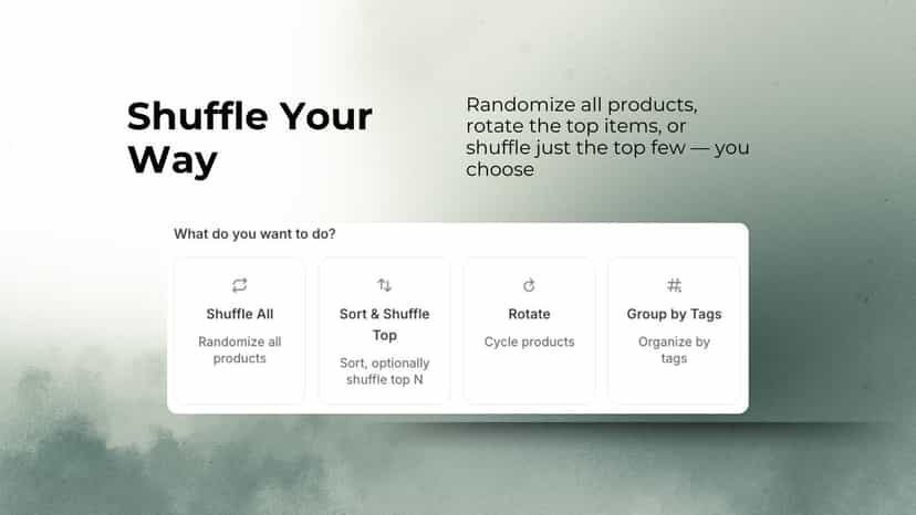 Shuffle your way