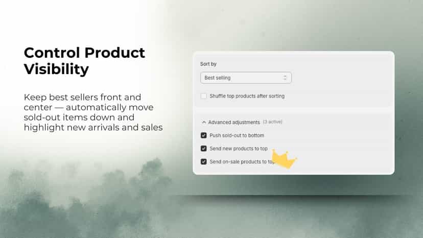 Control product visibility