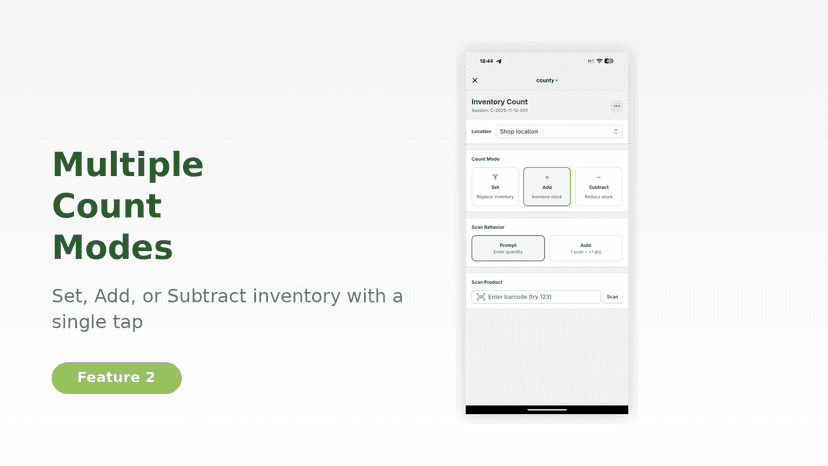 DIFFERENT MODES TO SET, ADD OR REDUCE