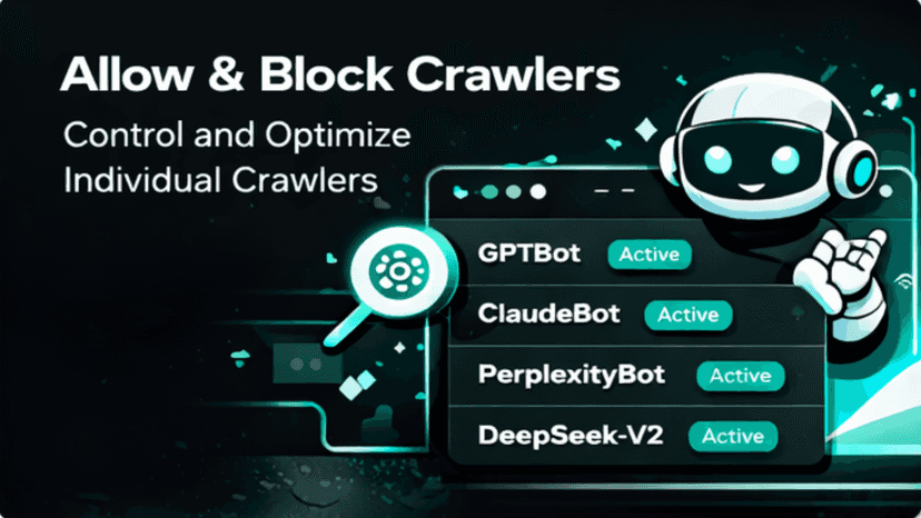 Allow and block AI crawlers for optimization