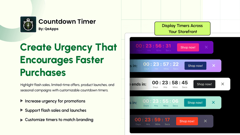 Countdown Timer Bar & Sales Timer for Shopify