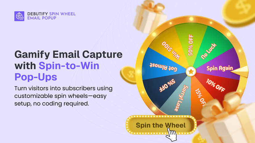 Gamify Email Capture with Spin-to-Win Pop-Ups