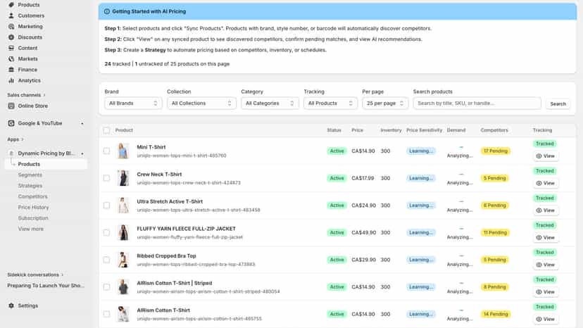 Blizzard AI Dynamic Pricing Sync Products
