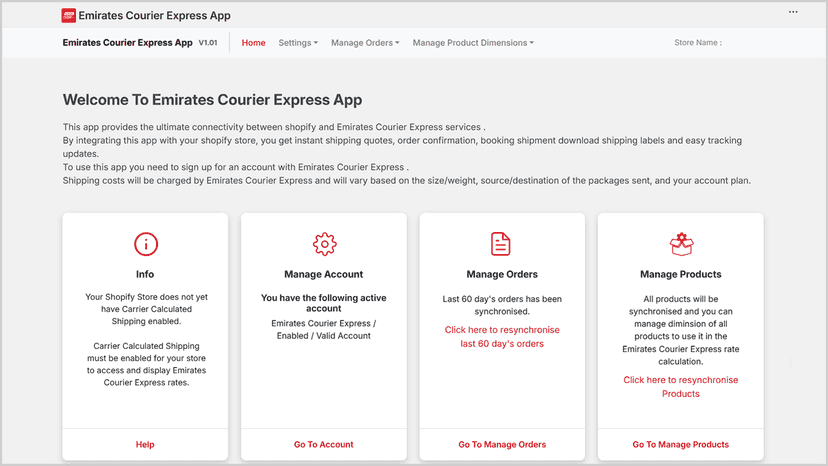 App Homepage