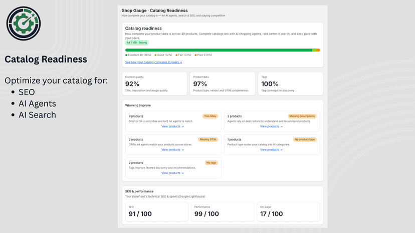 Ensure your catalog is AI search ready