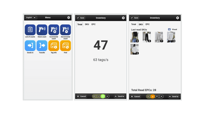 Example of inventory use case in HH device