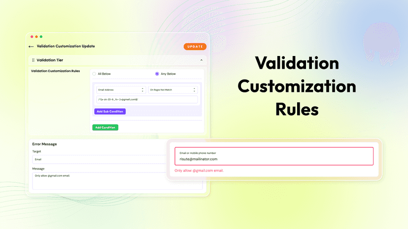 Validate on checkout