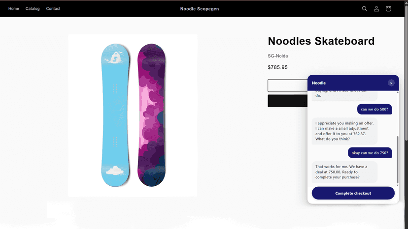 Image showing offer accepted by the bot