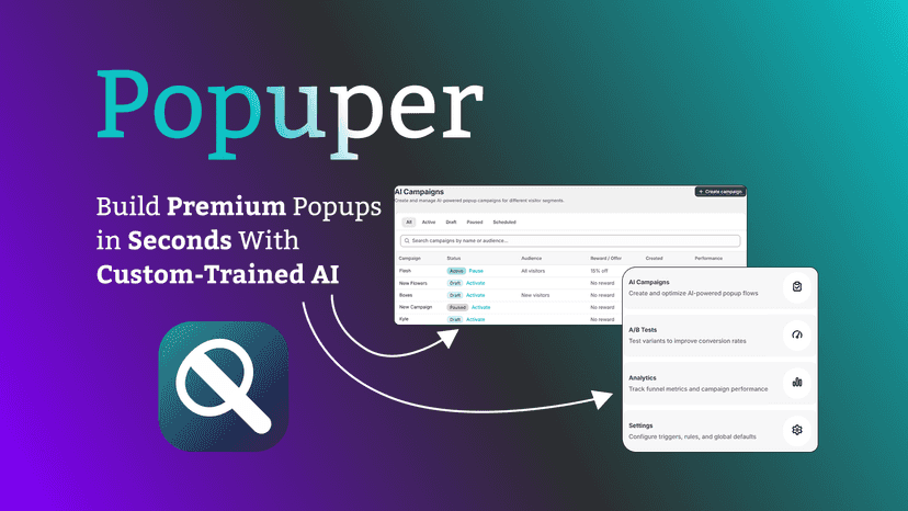 Build Premium Popups in seconds