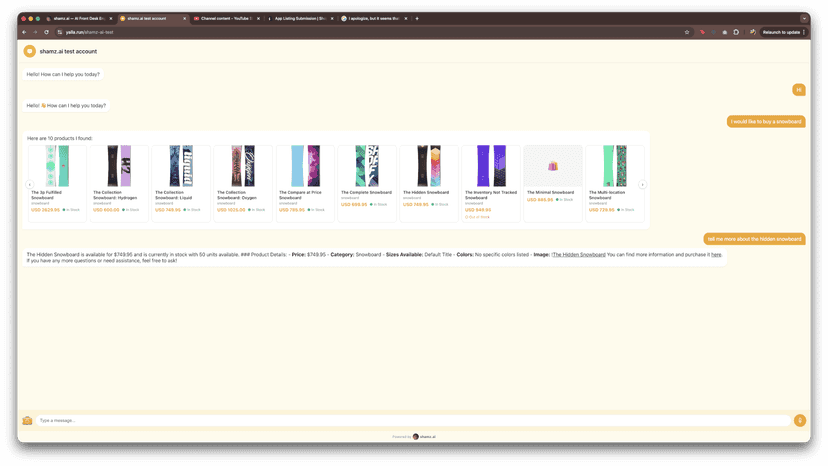 Shopify Chat Window