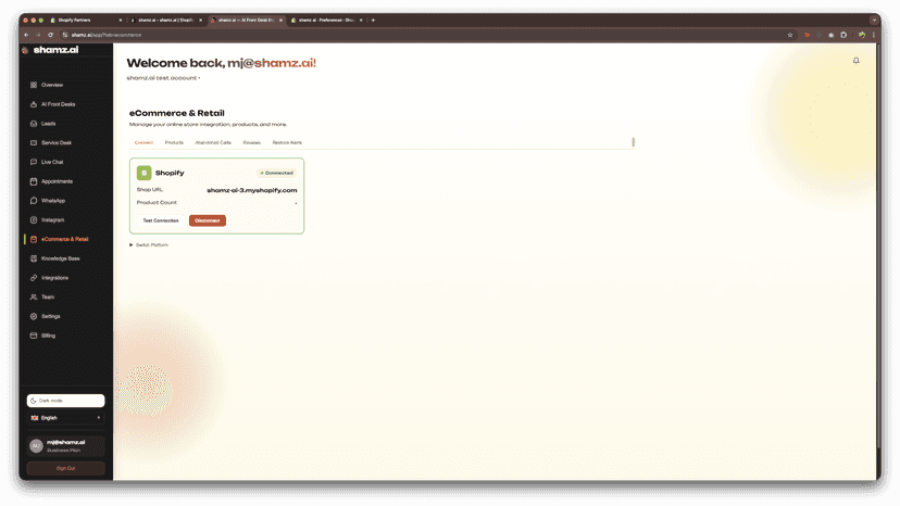 Shopify Conenctor