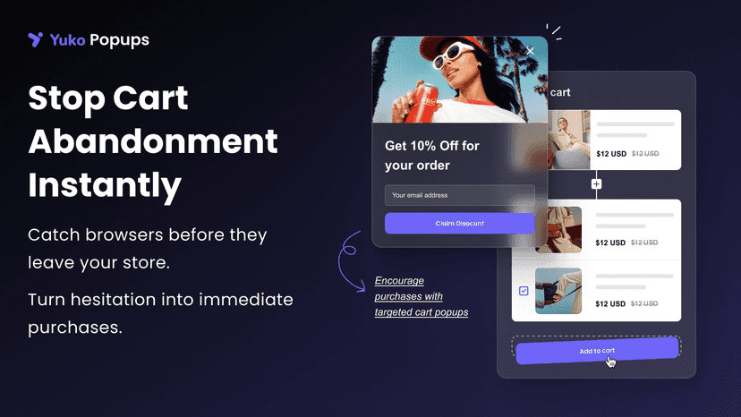 Add to cart popup for Klaviyo and Shopify