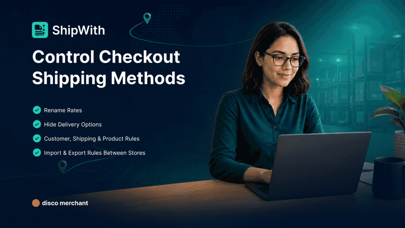 control checkout shipping methods