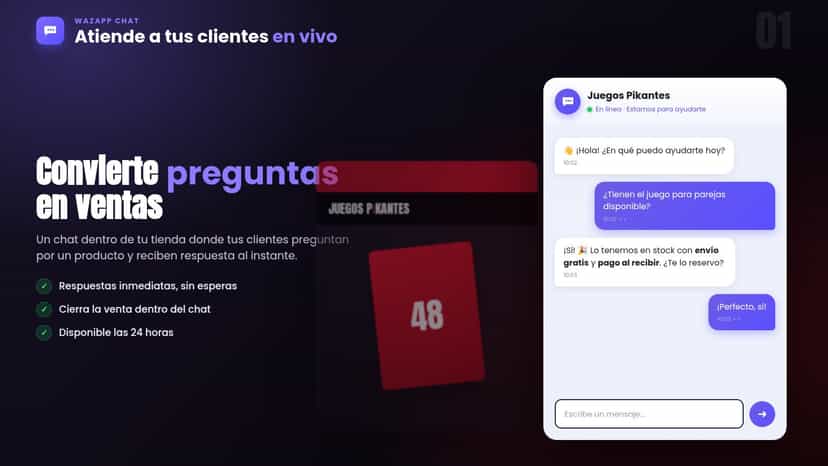 Respuestas automáticas con IA y métricas en Wazapp