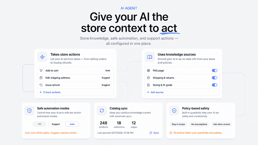 Give your Ai store context to act