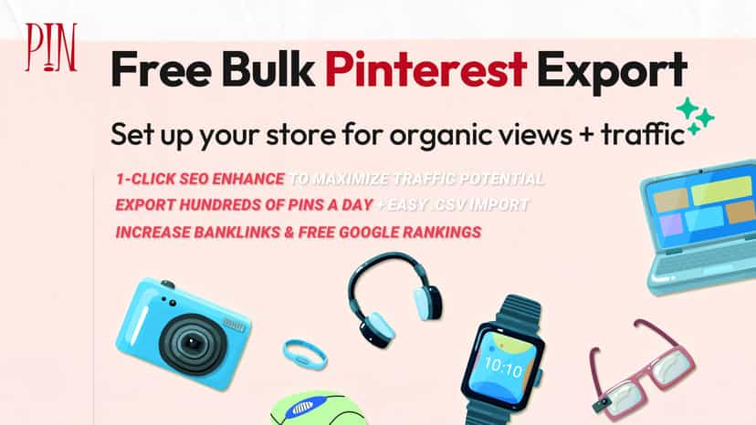 Export products to Pinterest with automated SEO optimization