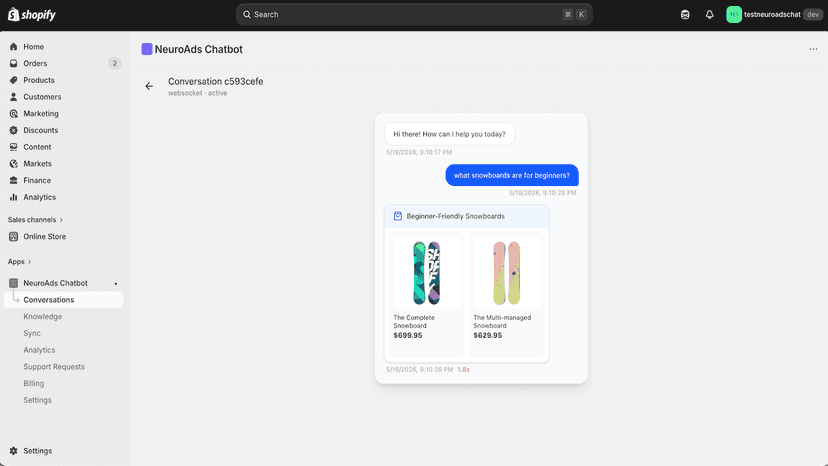 Monitor customers for support