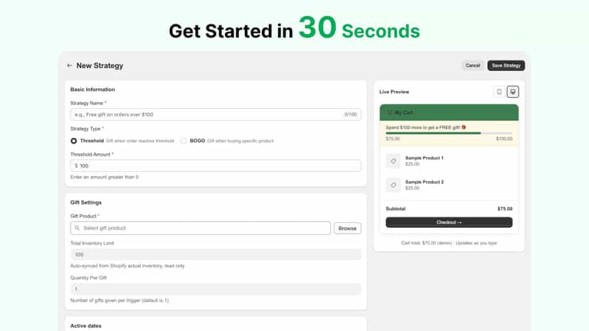 Get Started in 30 Seconds