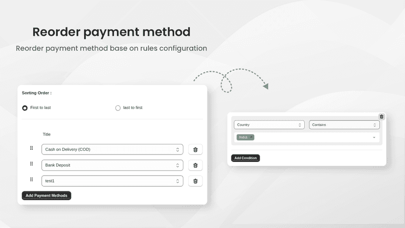 reorder payment method