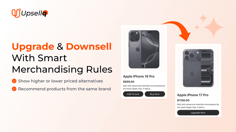Upsell and Downsell