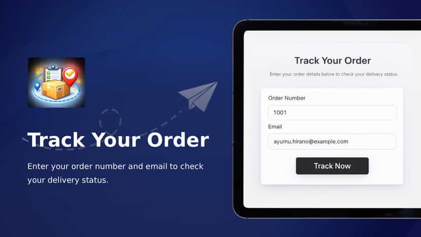 Track your order