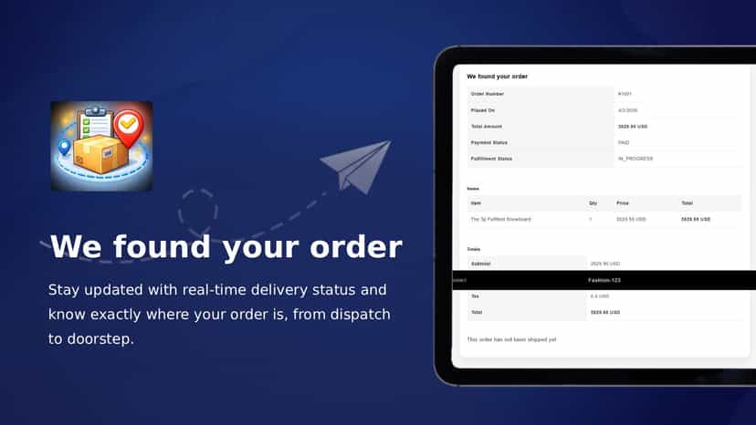 Found your order