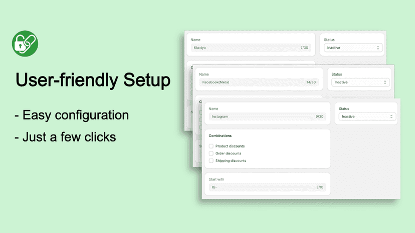 user-friendly setup