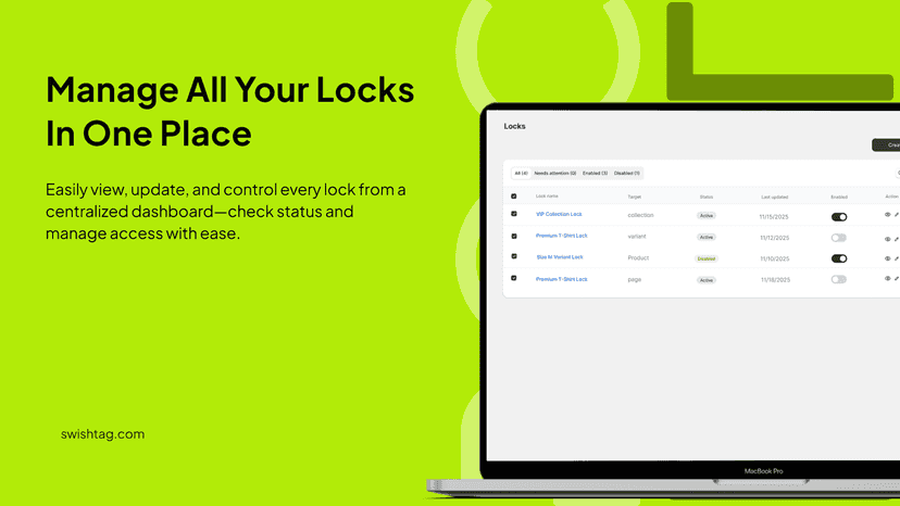 manage locks