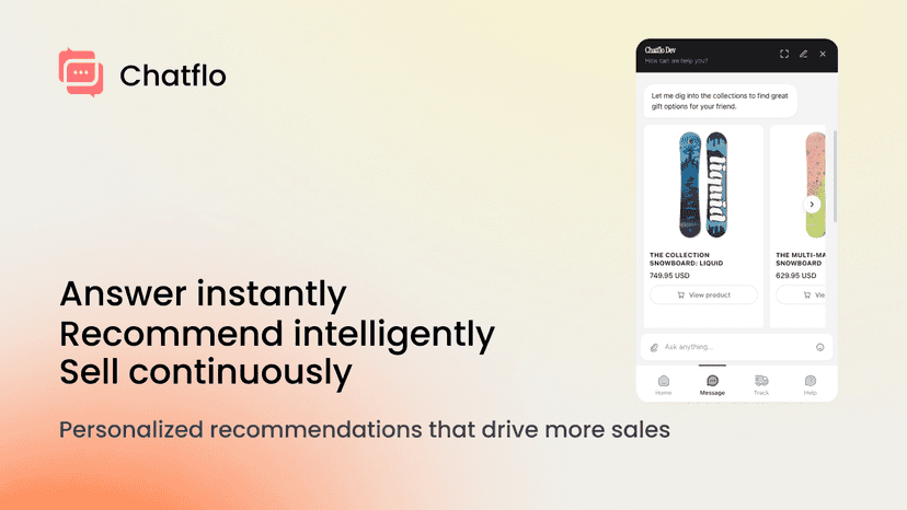Answer instantly, recommend intelligently, sell continuously
