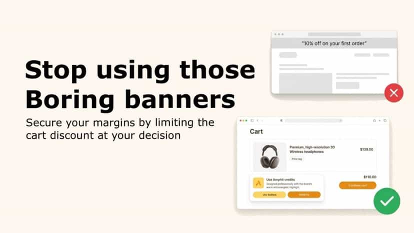 Global margin protection: replace banners with store credit.