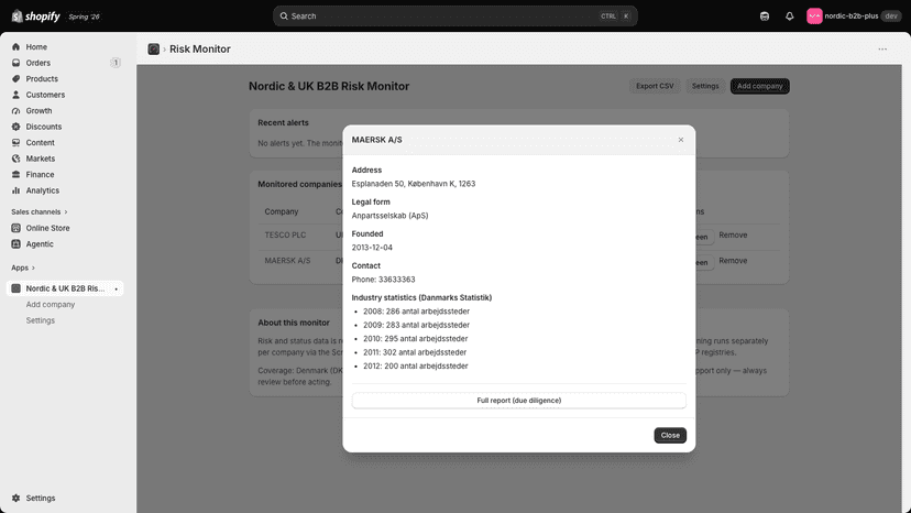 company data