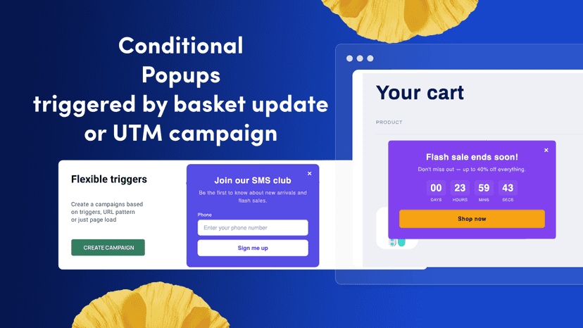 campaign by triggers or UTM params