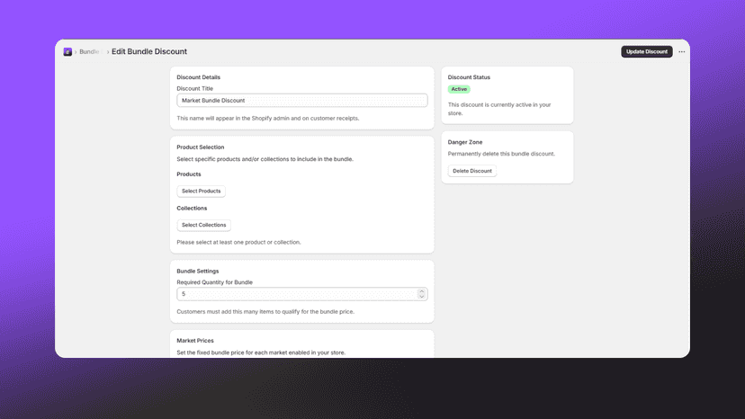 Preview of dashboard