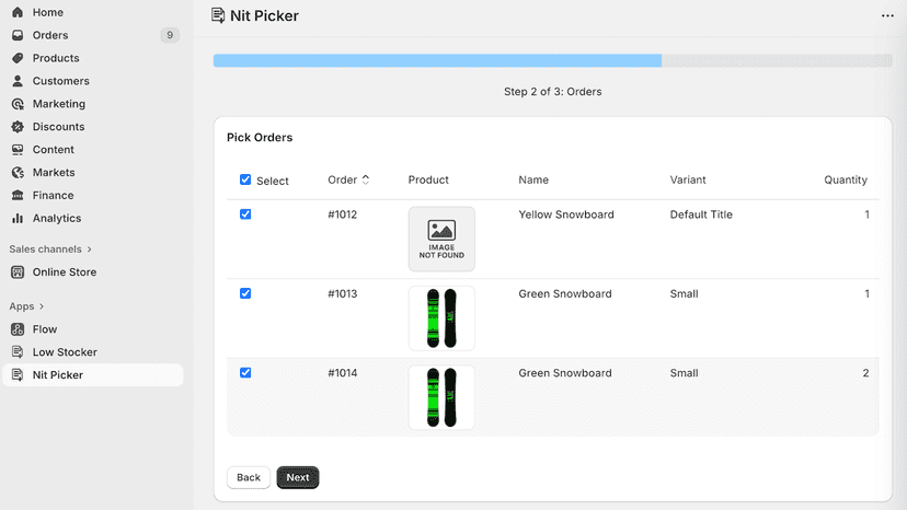 Pick Orders