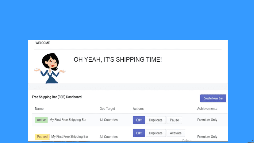 Dashboard sample