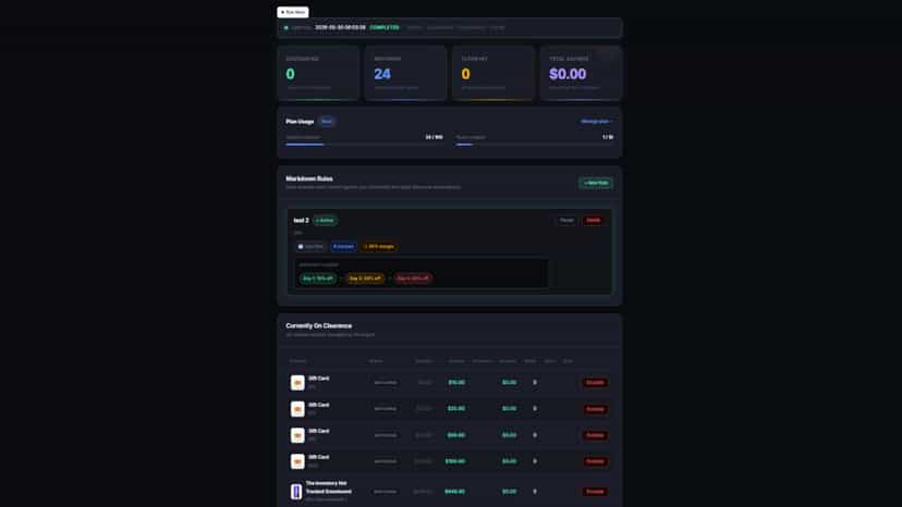 Smart Clearance Manager - Main Dashboard