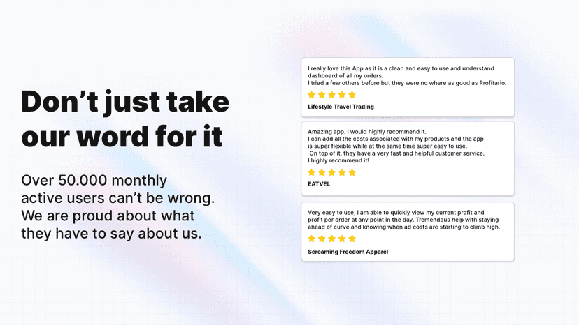 Thousand of user already use Profitario daily