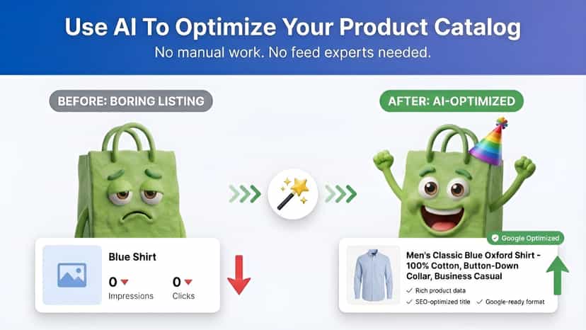 product feed optimized by ai for shopping ppc and ads