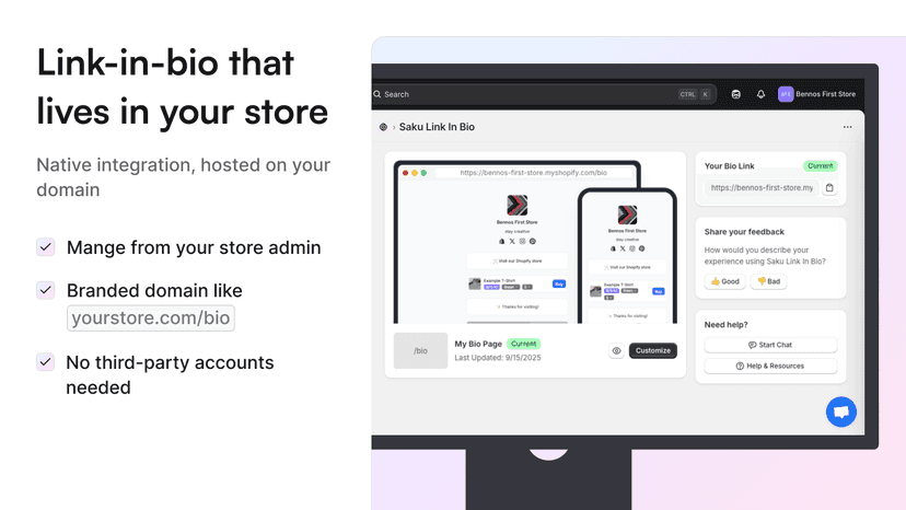 Link in Bio That Lives in Your Store
