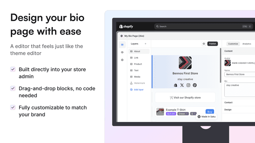 Design Your Bio Page with Ease