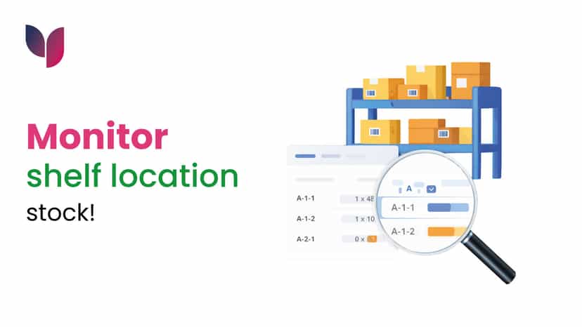 Monitor shelf location & stock
