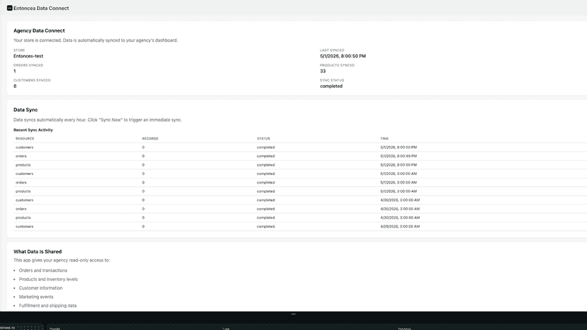 Connect your store data to your agency's reporting dashboard