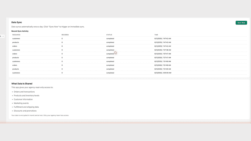 Scopes page