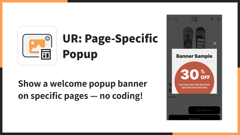 Show a welcome popup banner on specific pages — no coding!