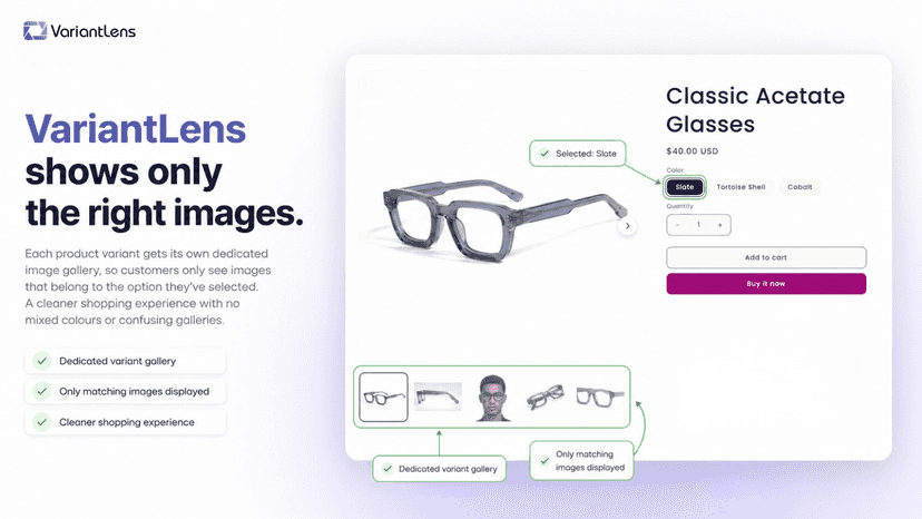 Only relevant images are shown for each variant