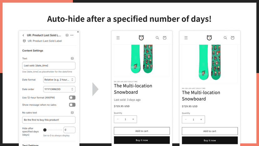 Auto-hide after a specified number of days!