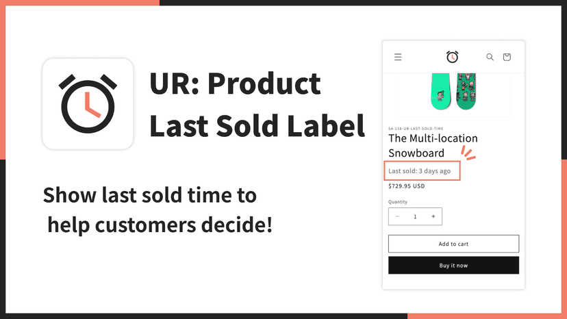 Show last sold time with no coding required!