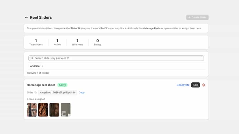 Create slider with ease