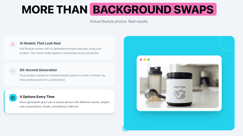 Do photoshoots with our AI photographer